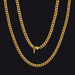 Colar feminino com corrente grossa de Miami Cuban Curb