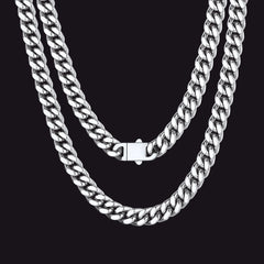 To My Man Miami Cuban Link Chain Halskette, Geburtstags- oder Jubiläumsgeschenk für ihn