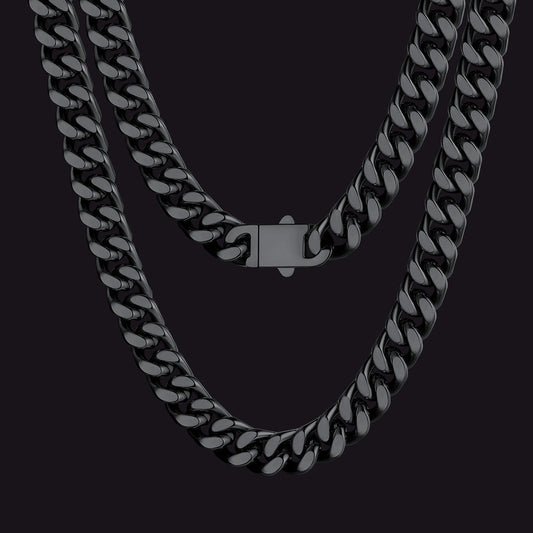 Miami Cuban Link Chain Halskette 5/7/9/12 MM Kette für Herren