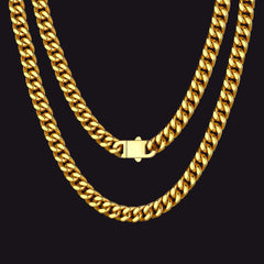 To My Man Miami Cuban Link Chain Halskette, Geburtstags- oder Jubiläumsgeschenk für ihn