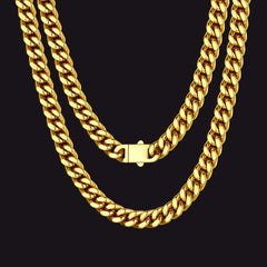 To My Man Miami Cuban Link Chain Halskette, Geburtstags- oder Jubiläumsgeschenk für ihn