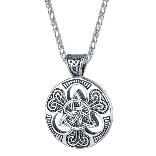 Vintage Celtic Trinity Knot Halskette Amulett Anhänger Männer