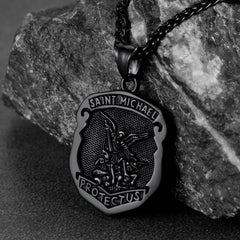 Katholische Saint Michael Anhänger Halskette Männer