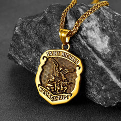 Katholische Saint Michael Anhänger Halskette Männer