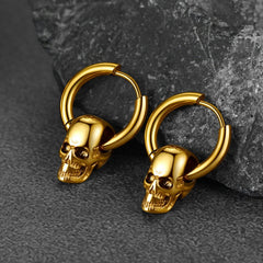Coole Totenkopf-Creolen für Männer und Frauen