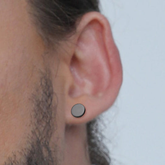 Punk Runde Ohrstecker Set für Männer 12 Paare