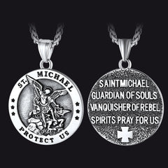 Erzengel St. Michael Anhänger Halskette Herren