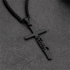 Christian Faith Kreuz Halskette Anhänger Männer Frauen