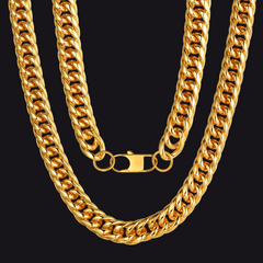 Colar feminino com corrente grossa de Miami Cuban Curb