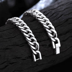Armband mit kubanischer Gliederkette, 8/12/17 mm Breite