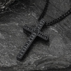 Kreuz Halskette Wikinger Rune Amulett Anhänger Männer Frauen