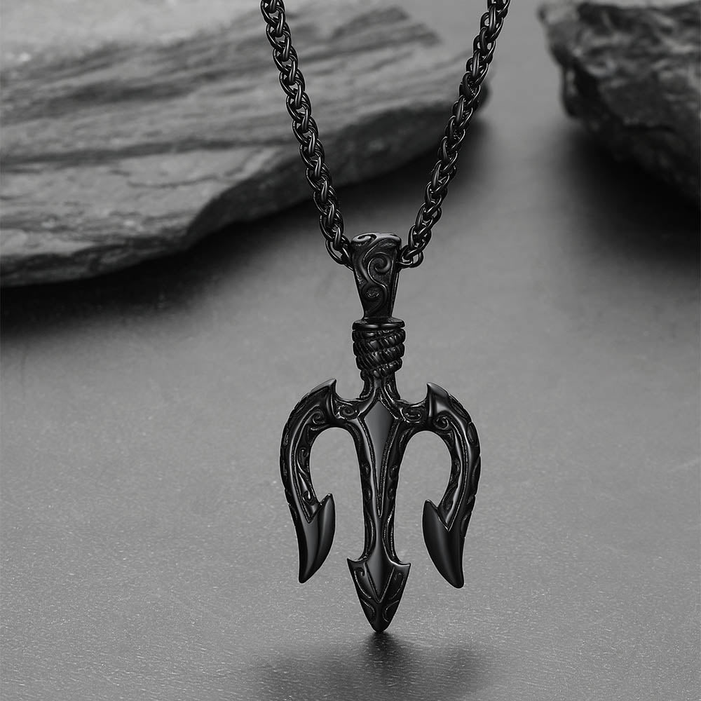 Poseidon Dreizack Halskette Antikes Griechenland Amulett Anhänger