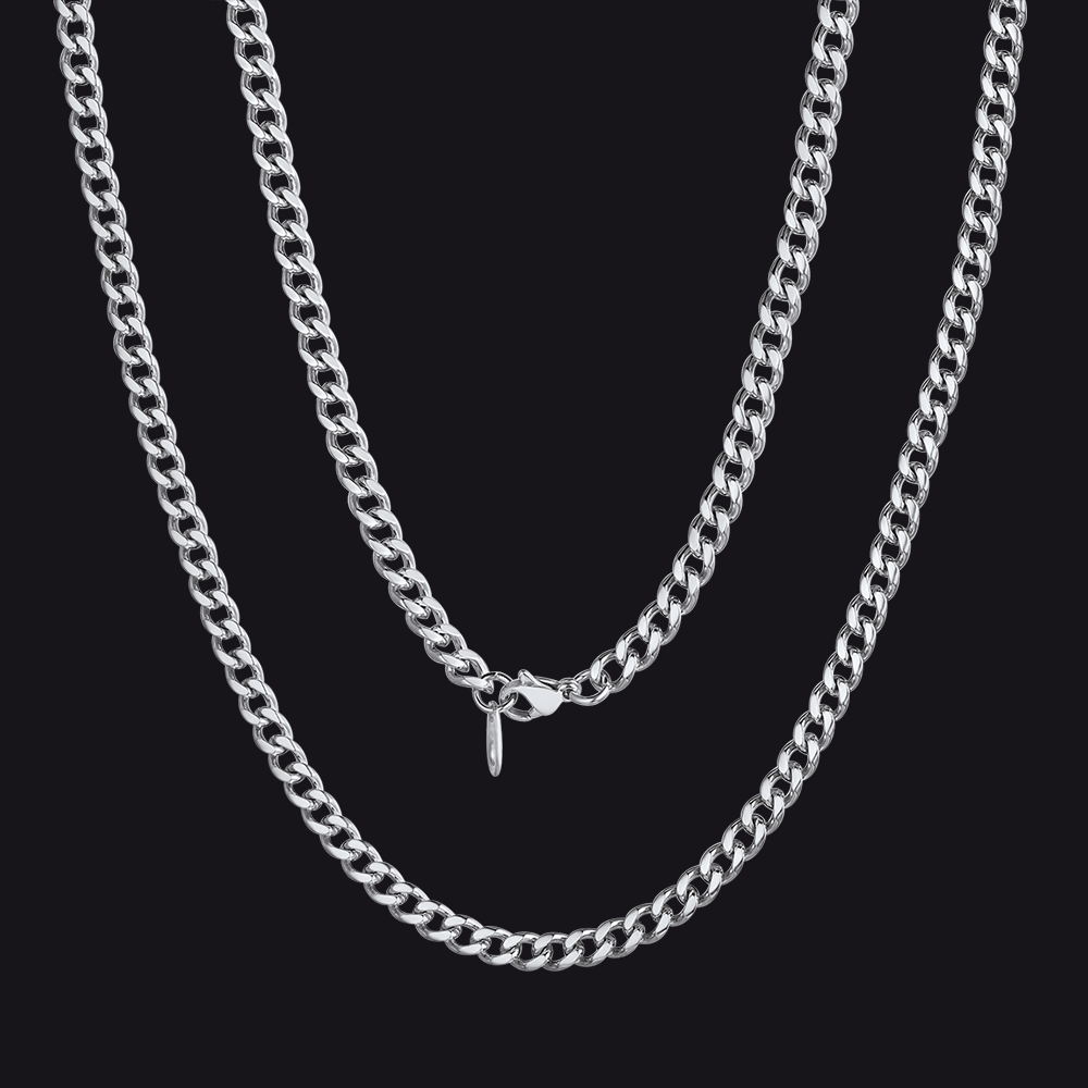 Colar feminino com corrente grossa de Miami Cuban Curb