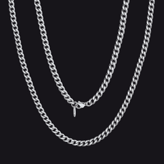 Colar feminino com corrente grossa de Miami Cuban Curb